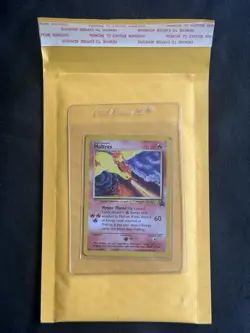 2000 Pokemon Moltres #21 Black Star Promo Aoki Error - Image 1