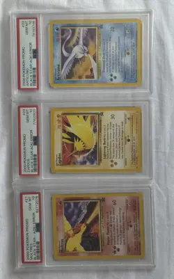Pokemon TCG 2000 Black Star Promo Holo Articuno Zapdos Moltres 21 22 23 Lot - Image 1
