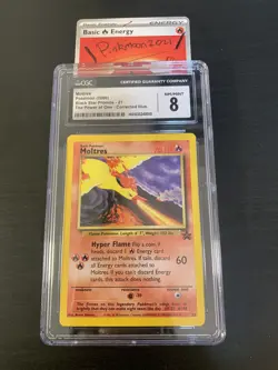 Moltres 2000 Black Star Promo #21 Corrected Illustrator CGC Grade 8 Pokemon Card - Image 4