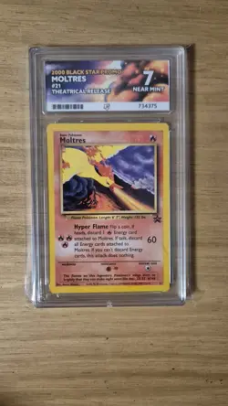 Pokemon TCG Moltres #21 Theatrical Promo Ace 7 2000 Black Star Promo - Image 1