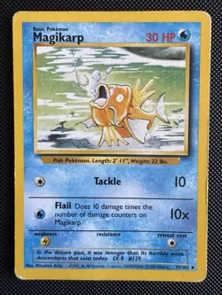 Pokemon | Magikarp | Base Set | 35/102 | Regular Uncommon | MP - Image 1