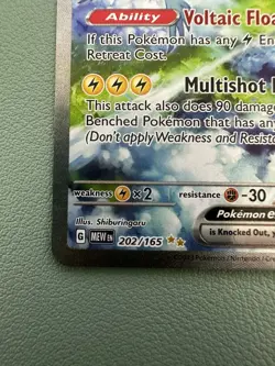 Pokemon TCG Zapdos 202/165 SV 151 English Illustration Rare NM/MINT - Image 3