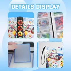 Card Binder 900 Cards Collection Card Holder PU Trading Card Album Waterproof - Image 5