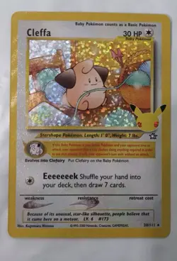 Pokemon Celebrations 25th Anniversary 20/111 Cleffa Holo Rare NM-M Pack Fresh - Image 1