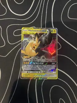 Pokemon TCG Pikachu & Zekrom GX Sun Moon Team Up 33/181 Holo Ultra Rare - Image 1