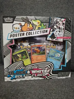 Pokemon TCG: Black Bolt and White Flare Unova Poster Collection Sealed ✅ - Image 1