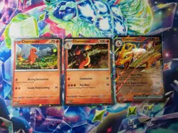 Pokemon TCG Scarlet And Violet Promos Charmander, Chameleon And Charizard - NM - Image 1
