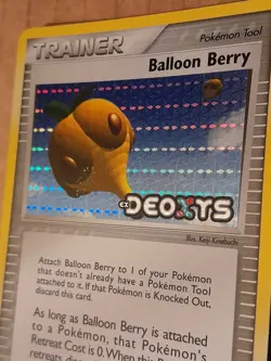 Pokemon Balloon Berry 84/107 Deoxys Reverse Holo Rare LP See Pictures - Image 2