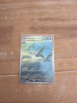 Pokemon TCG Swanna Card 110/086 White Flare Illustration Rare NEAR MINT - Image 1