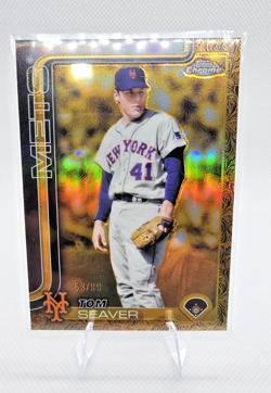 2025 Topps Gilded Collection Chrome Gold #41 Tom Seaver /99 - Mets - Image 1