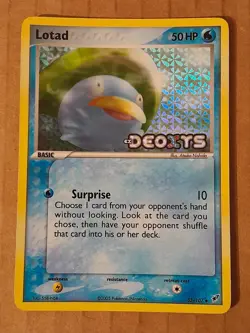 Pokemon Lotad 35/107 Deoxys Reverse Holo Rare LP See Pictures - Image 1