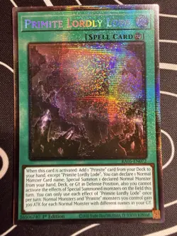 Primite Lordly Lode (STARLIGHT RARE) RA05-EN072 (MINT) 1st Edition Yu-Gi-Oh! - Image 1