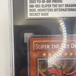 Slifer the Sky Dragon - Secret Rare - GBI-001 - Game Boy Promo - SGC 9.5 PSA - Image 2