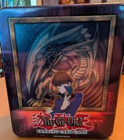 Yu-Gi-Oh! 2003 Collectible Tin — Seto Kaiba & Blue-Eyes White Dragon — EMPTY TIN - Image 1