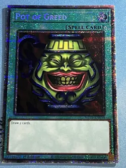 Yu-Gi-Oh! Pot of Greed MP25-EN050 Starlight Rare Foil 1st Ed NM - Image 1