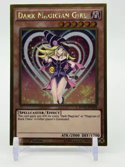 Yu-Gi-Oh! Dark Magician Girl Gold Rare 1st Edition MVP1-ENG56 NM - Image 1