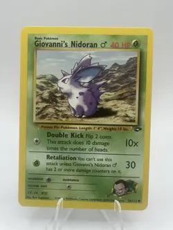 Pokemon TCG Giovanni's Nidoran Gym Challenge, Regular Card 76/132 - Image 1