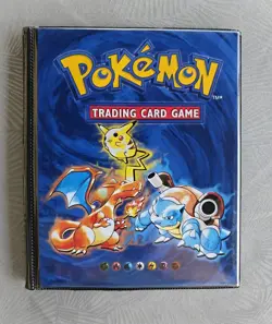 Vintage Pokemon Binder Folder Trading Card Album Original Base Set WOTC 1999 - Image 1