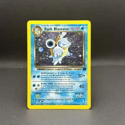 Pokemon Dark Blastoise Holo Rare TCG Card 3/82 Near Mint/LP Condition SWIRL -g - Image 1