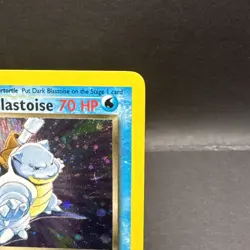 Pokemon Dark Blastoise Holo Rare TCG Card 3/82 Near Mint/LP Condition SWIRL -g - Image 3