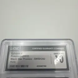 Sylveon V SWSH202 SWSH: Sword & Shield Promo Cards Holo CGC 10 - Image 3
