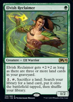 MTG English Elvish Reclaimer NM Normal Magic 2020 Core Set - Image 1
