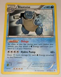 Blastoise Ultra Rare Boundaries Crossed 2012 # 31/149 Pokemon TCG * NM - Image 1