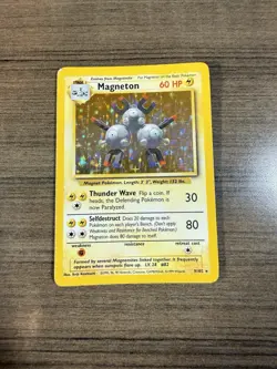 Magneton Base Set #009/102 Holo Rare Pokemon Card - Image 1