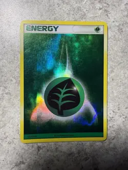 Pokemon Card - Grass Energy 2006-2007 League Promo Reverse Holo Acid Wash nm - Image 1