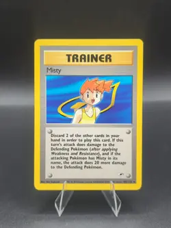 Misty - 102/132 - Pokemon Gym Heroes Unlimited Rare Card WOTC NM - Image 1