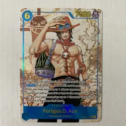 One Piece TCG Portgas D. Ace OP13‑119 Alt Art SEC Carrying on His Will Card - Image 1