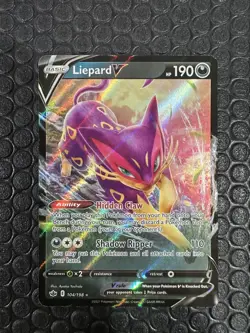 Pokemon Cards Liepard V 104/198 Ultra Rare Chilling Reign - (NM) - Image 1
