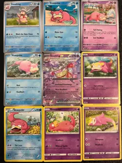 9 Slowbro Slowking pokemon card Lot collection Unique Rare Holo 🟣🤤💦 - Image 1
