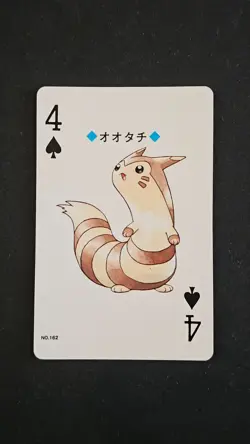 Pokemon - Poker Card - Lugia Deck - Furret 4 of Clubs - Image 1