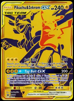 Jumbo Cards Pikachu & Zekrom GX SM248 Holo NM - Image 1