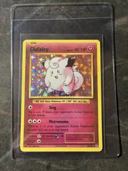 Pokemon TCG Card Clefairy 63/108 XY Evolutions Holo Rare - Image 1