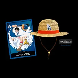 2026 Los Angeles Dodgers Monkey D Luffy One Piece Card / Straw Hat 7/2 In Hand - Image 2