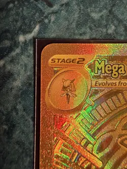 Pokemon Mega Gardevior EX Full Art Gold Foil Card 187/132 ME01 HP 360 EX MINT !! - Image 3