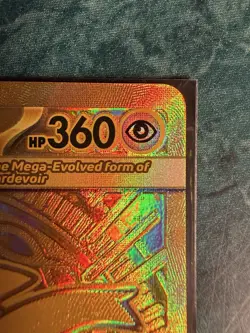 Pokemon Mega Gardevior EX Full Art Gold Foil Card 187/132 ME01 HP 360 EX MINT !! - Image 4