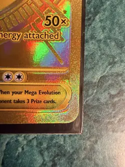 Pokemon Mega Gardevior EX Full Art Gold Foil Card 187/132 ME01 HP 360 EX MINT !! - Image 5