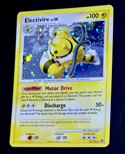 2007 Pokemon ELECTIVIRE Secret Wonders Set HOLO BLEED Diamond Pearl Card 25/132 - Image 1