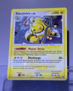 2007 Pokemon ELECTIVIRE Secret Wonders Set HOLO BLEED Diamond Pearl Card 25/132 - Image 2