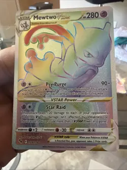 Pokemon TCG Mewtwo VSTAR Holo Ultra Rare Card 079/078 Mint Condition - Image 1