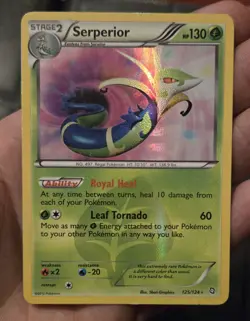 Pokemon TCG Serperior 125/124 Holo Dragons Exalted Secret Rare Card, HP - Image 1