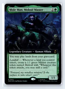 MTG Mole Man, Moloid Master (Extended Art Foil) #415 Marvel Super Heroes - Image 1