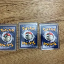 3X Pokemon TCG Vulpix Base Set 68/102 Common LP - Image 2
