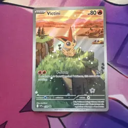 Victini SVP 208 Pokemon TCG SV Promo Card Illustration Collection Rare IR - Image 1