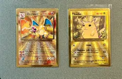 Charizard Celebrations + Pikachu Metal Promo cards Ultrapremium Collection 25TH - Image 1