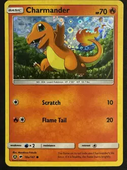 Charmander #18a/147 General Mills Promo Common Holo Pokemon Card LP - Image 1
