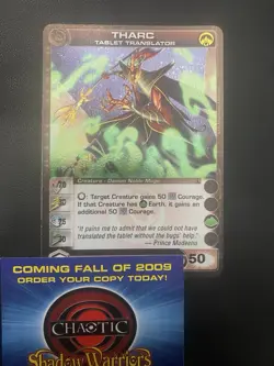 Chaotic Card Alliances Unraveled Rare Tharc Tablet Translator Danian - Image 1